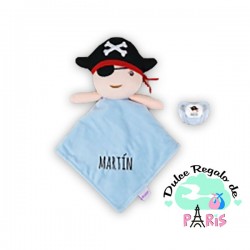 Dou Dou Sonajero Chupete Baby Pirata Personalizados