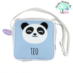 Bolsa Isotérmica Panda Azul  Personalizada