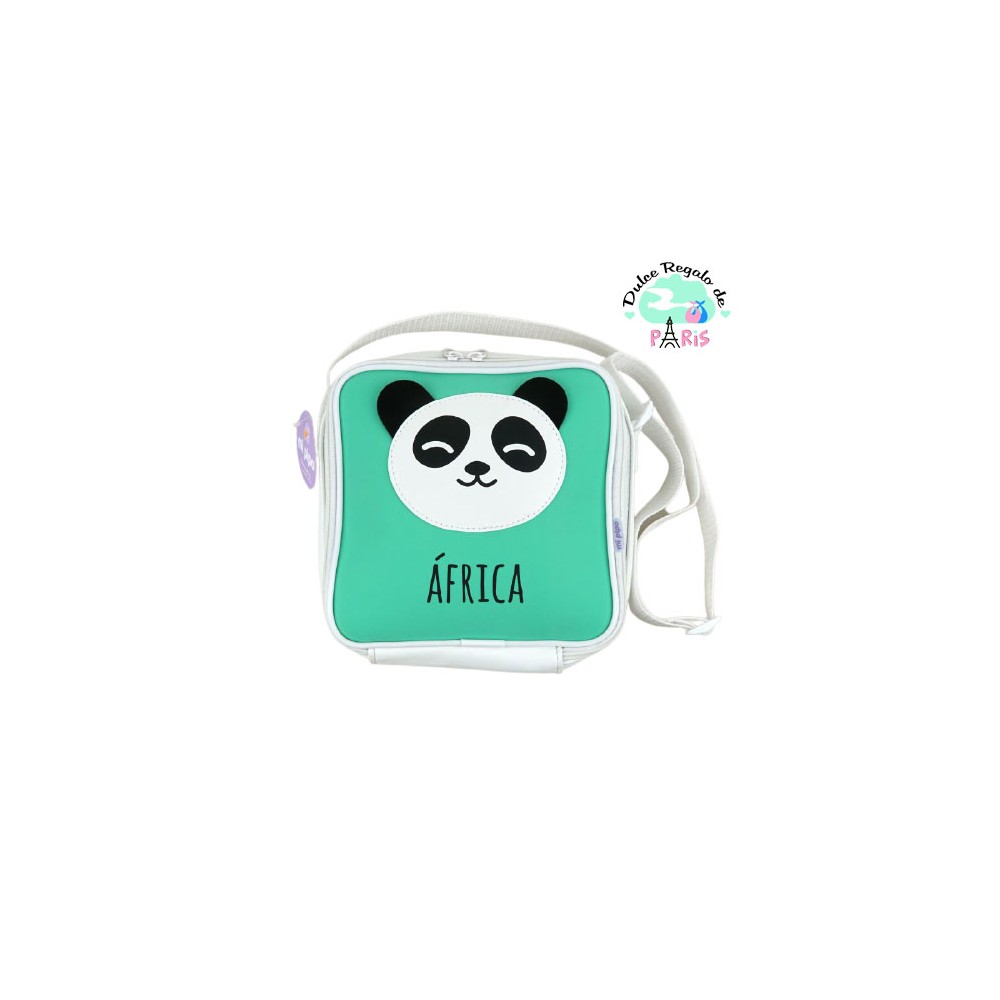 Bolsa Isotérmica Panda Menta Personalizada