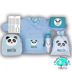 Pack Mi Guarde Panda Azul personalizado